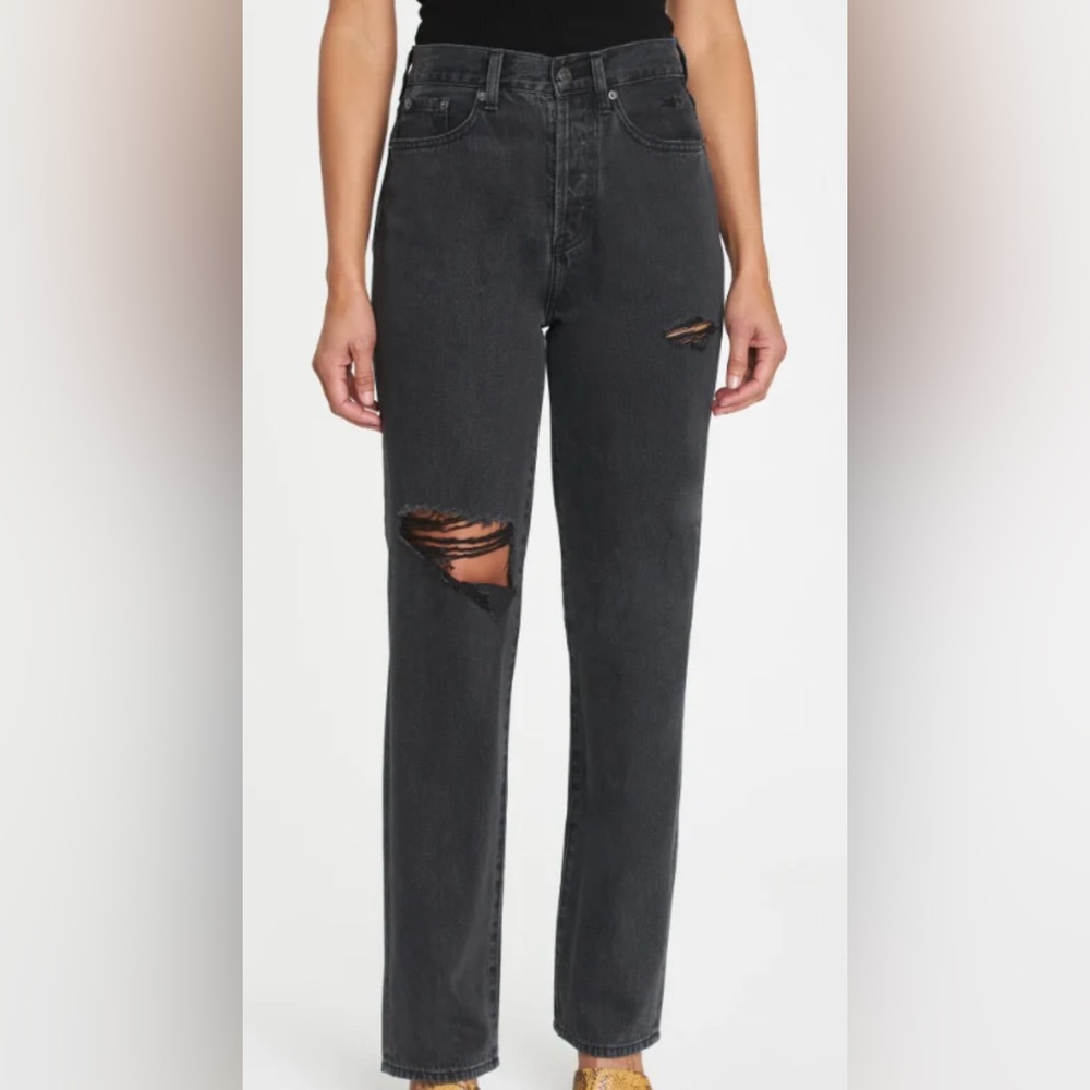 NWT Pistola Cassie Super High Rise Straight in Night Shade Distressed Size:32